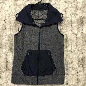 Under Armour Womens ColdGear Infrared Blue Hybrid Full Zip Vest Small